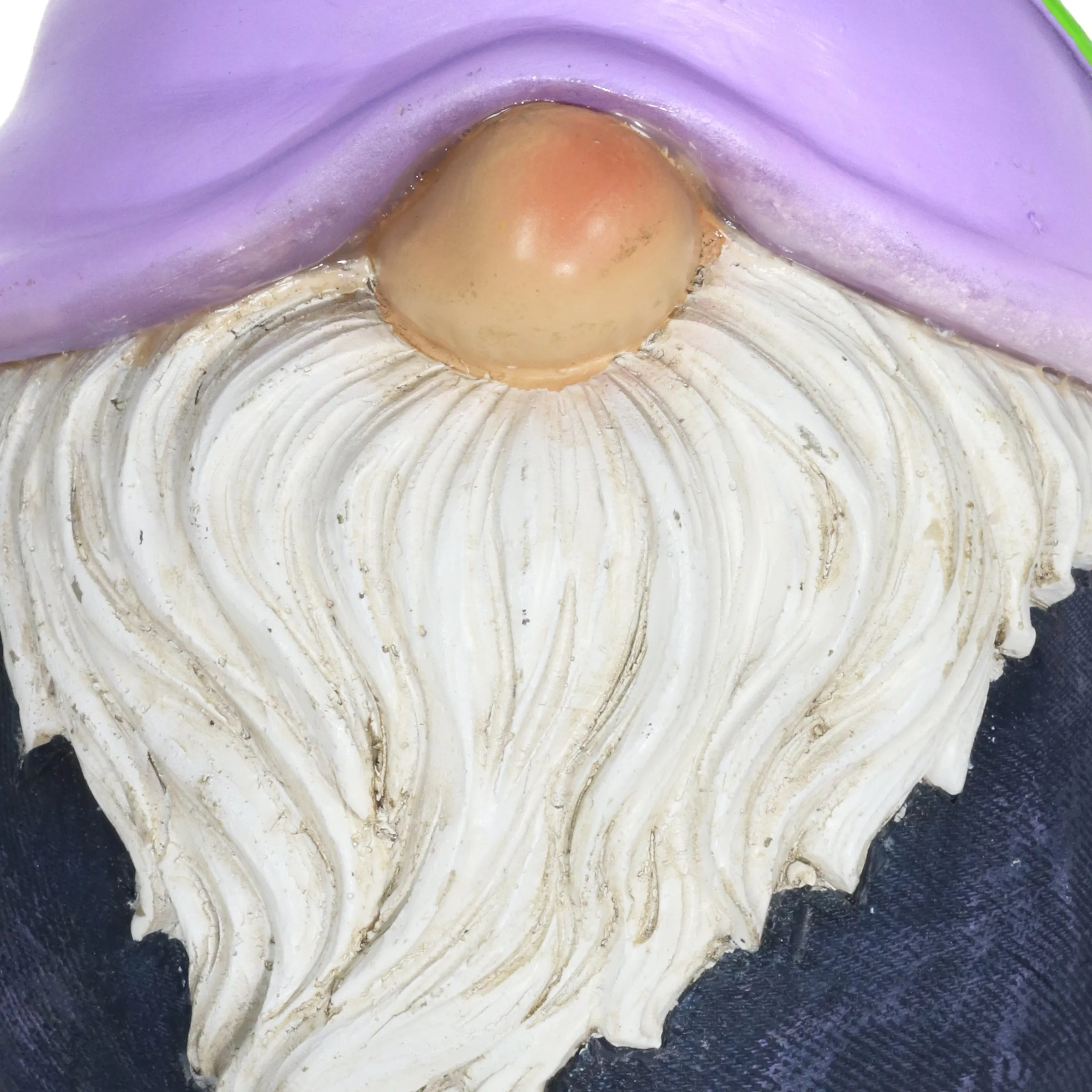 Solar Can't See Hat Gnome with Illuminating Purple Vine Gnome Hat, 13 Inch
