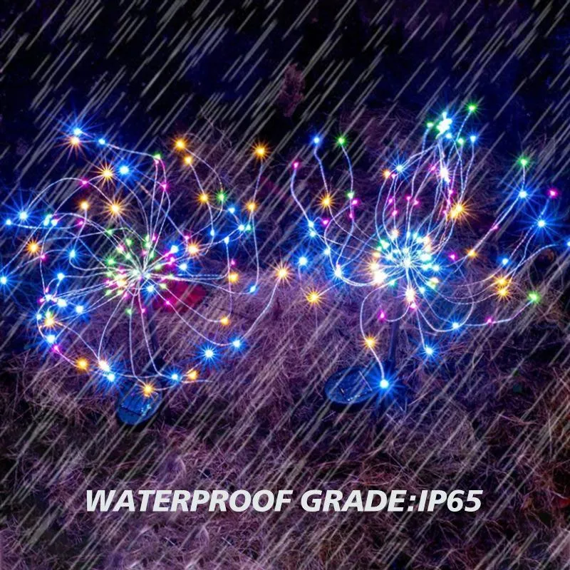 Solar Firework Lights Garden Christmas decorations