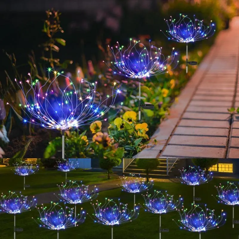 Solar Firework Lights Garden Christmas decorations
