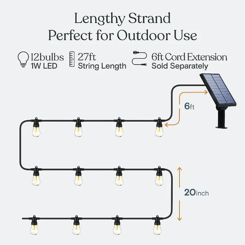 Solar Powered String Lights – Eco-Friendly Garden Illumination