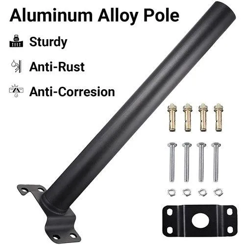 Solar Street Light Mounting Pole 1.5 Ft With Bracket