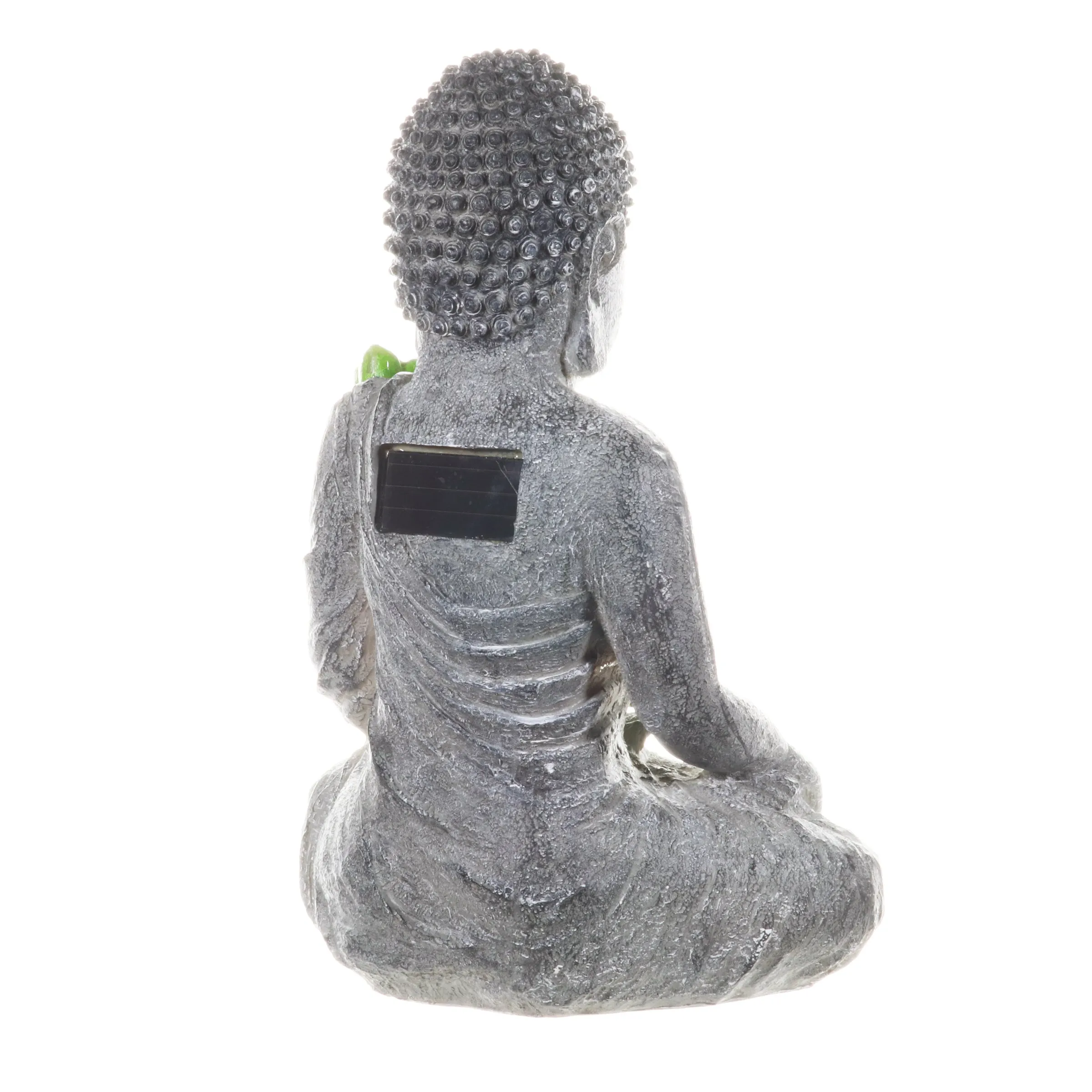 Solar Succulent Adorned Buddha, 10 by 14 Inches