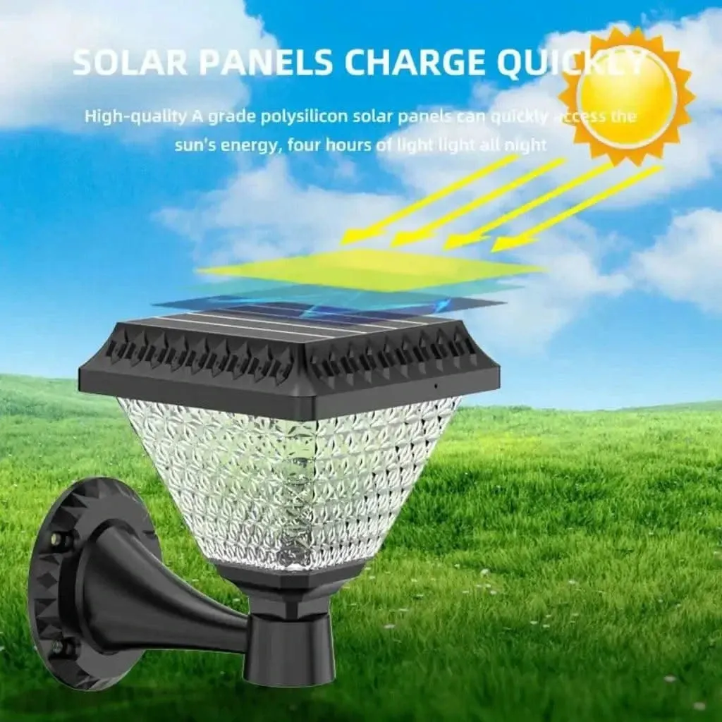Solar Wall Lights For Home, Garden Outdoor Waterproof Compound Fence LED Lamp Multicolor with Remote