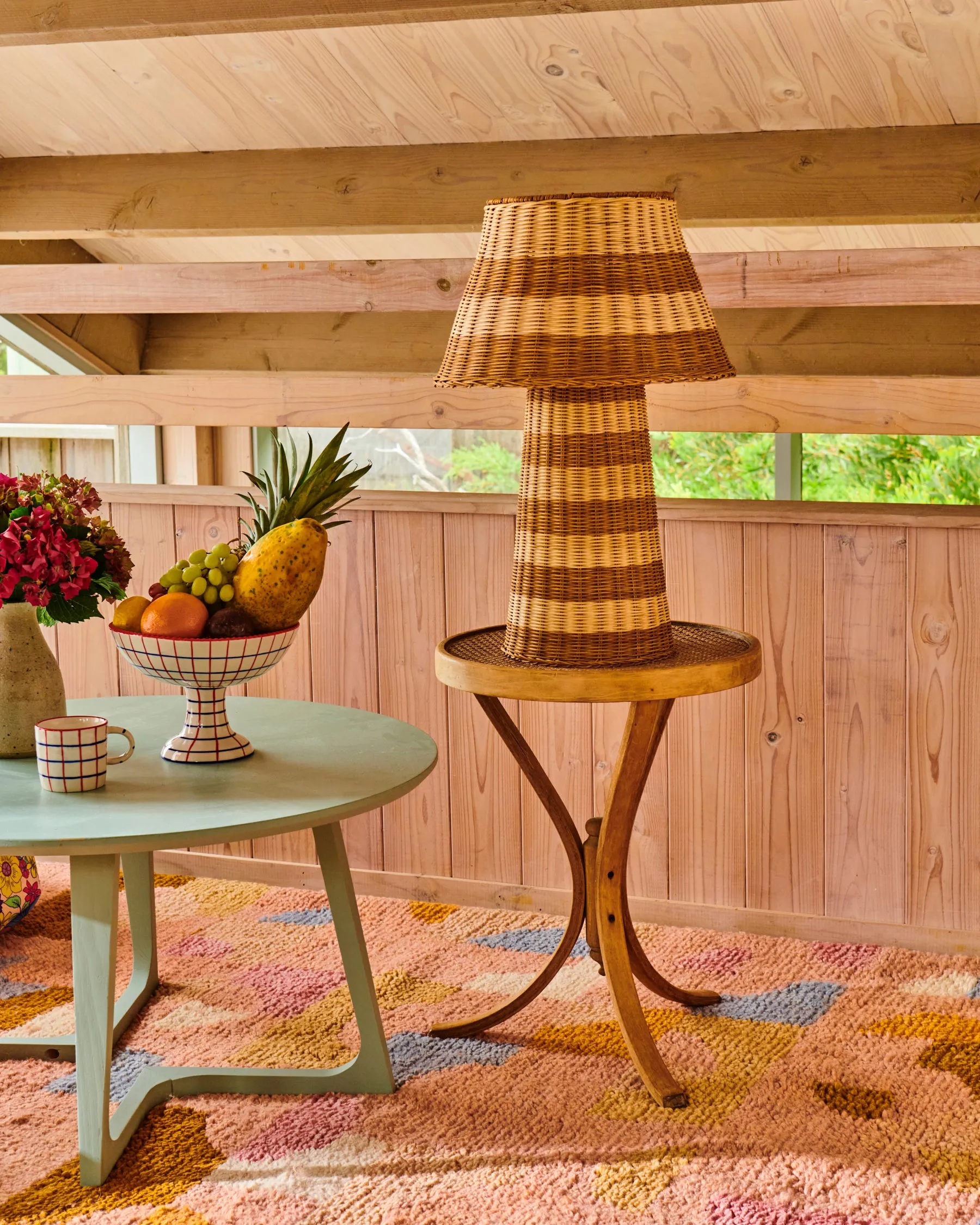 Sombrero Rattan Lamp