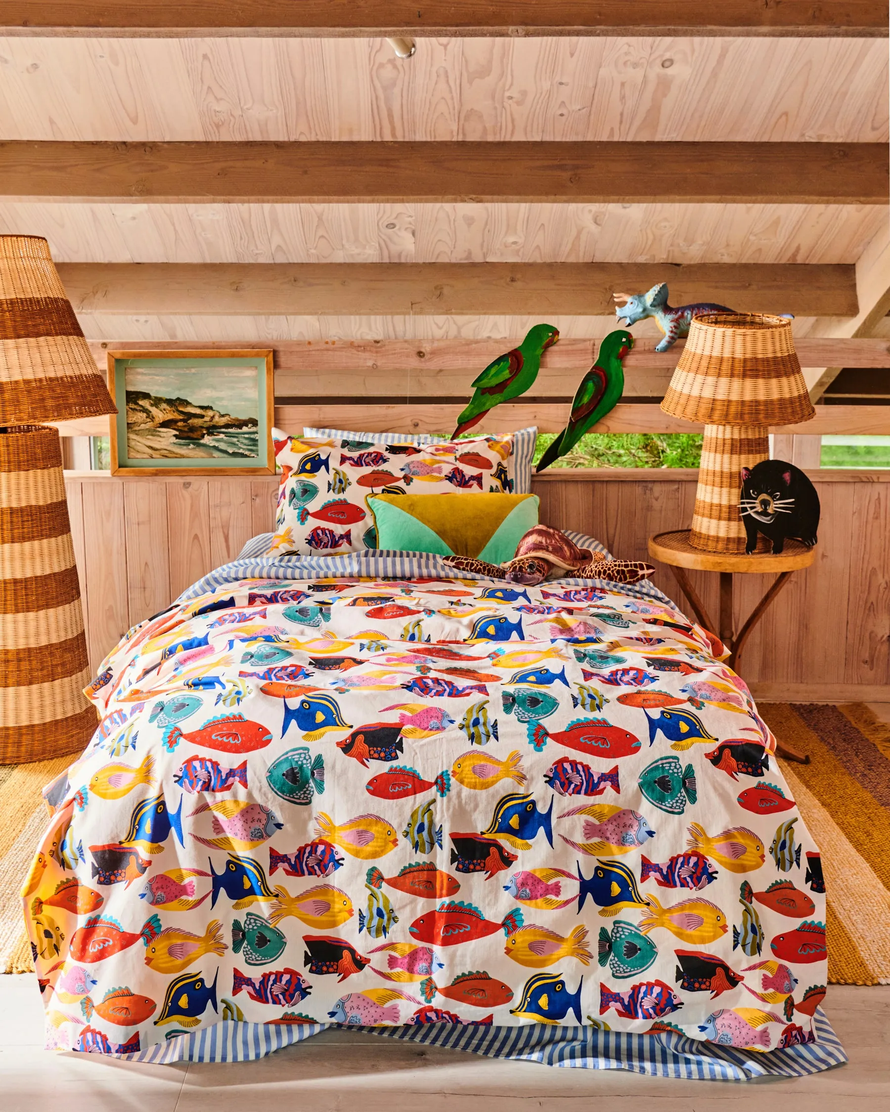 Sombrero Rattan Lamp