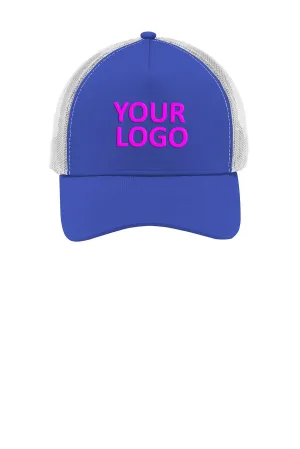 Sport-Tek PosiCharge Competitor Custom Mesh Back Caps, True Royal/ White
