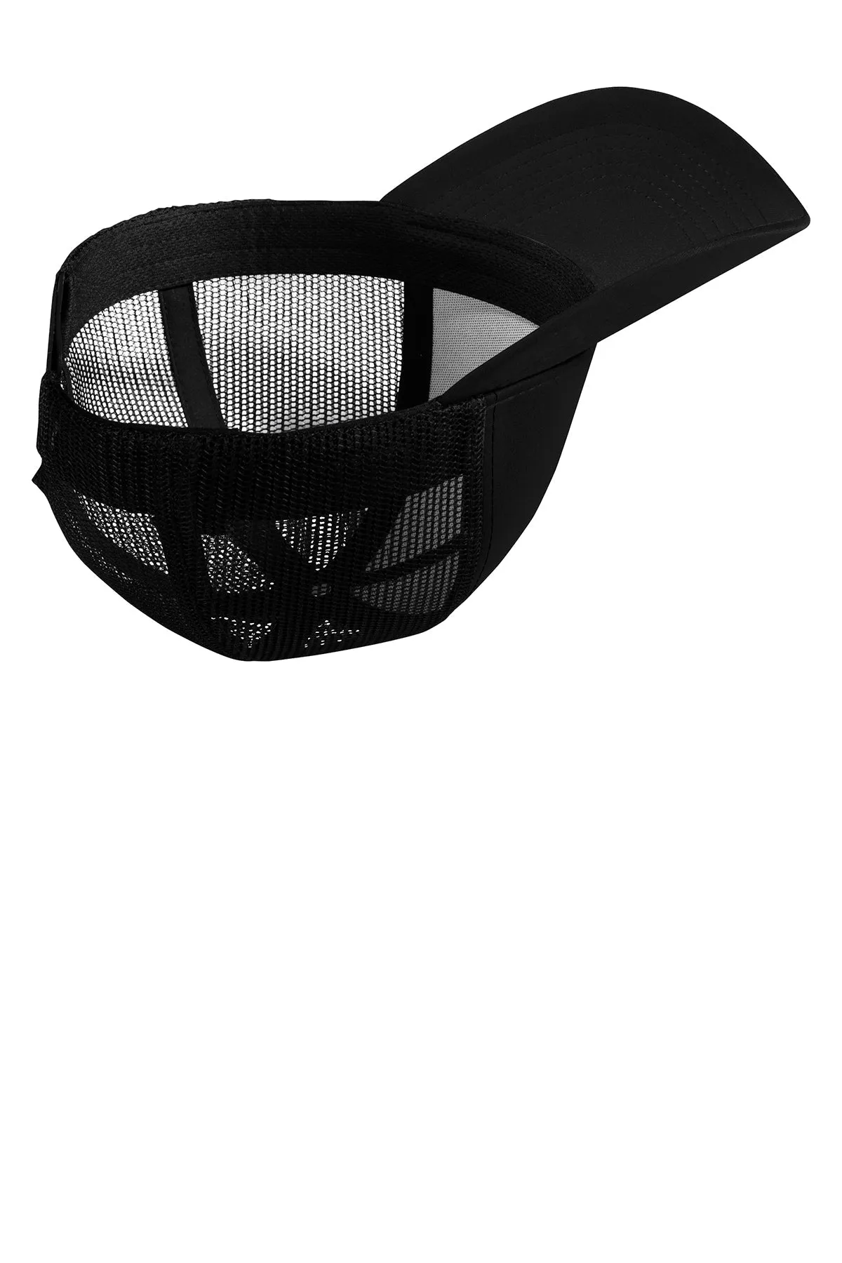 Sport-Tek PosiCharge Competitor Customized Mesh Back Caps, Black/ Black