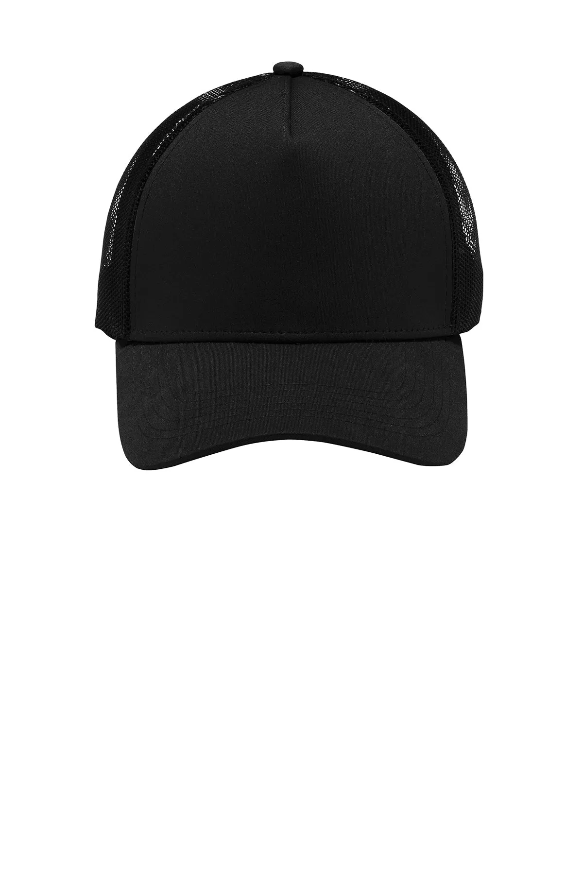 Sport-Tek PosiCharge Competitor Customized Mesh Back Caps, Black/ Black