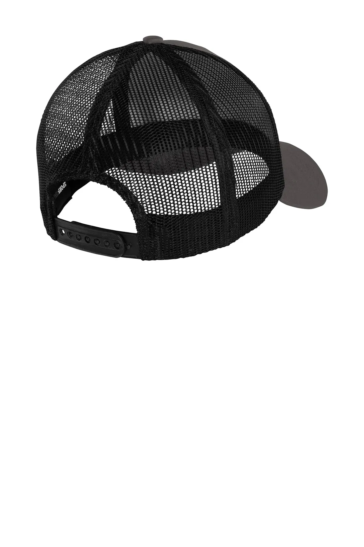 Sport-Tek PosiCharge Competitor Customized Mesh Back Caps, Iron Grey/ Black