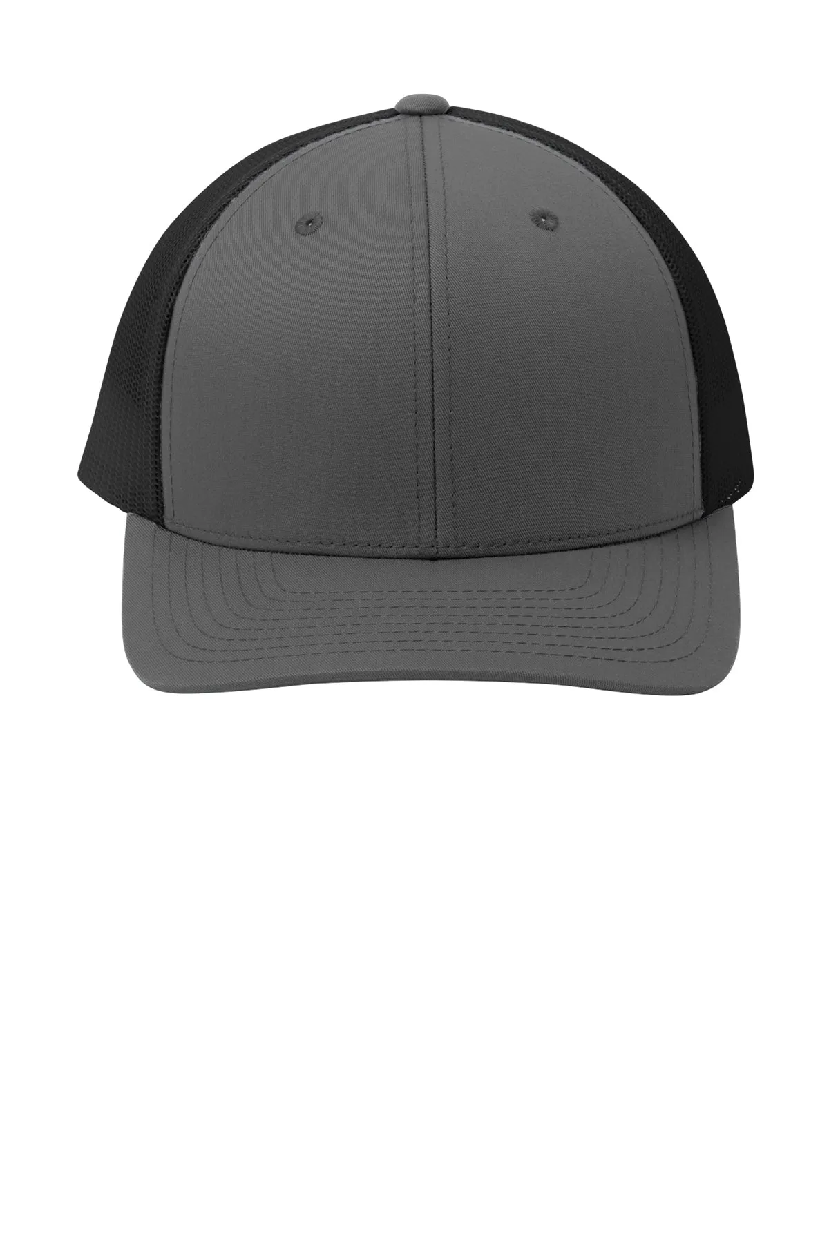 Sport-Tek Yupoong Retro Customized Trucker Caps, Graphite Grey/ Black