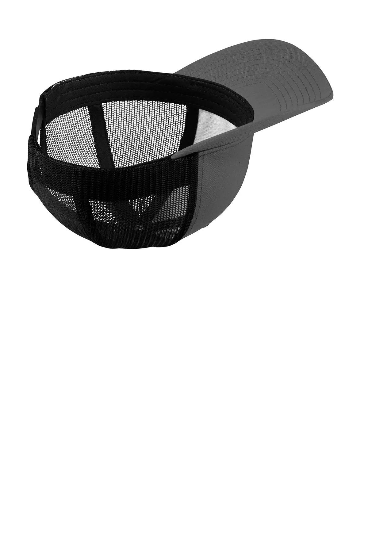 Sport-Tek Yupoong Retro Customized Trucker Caps, Graphite Grey/ Black