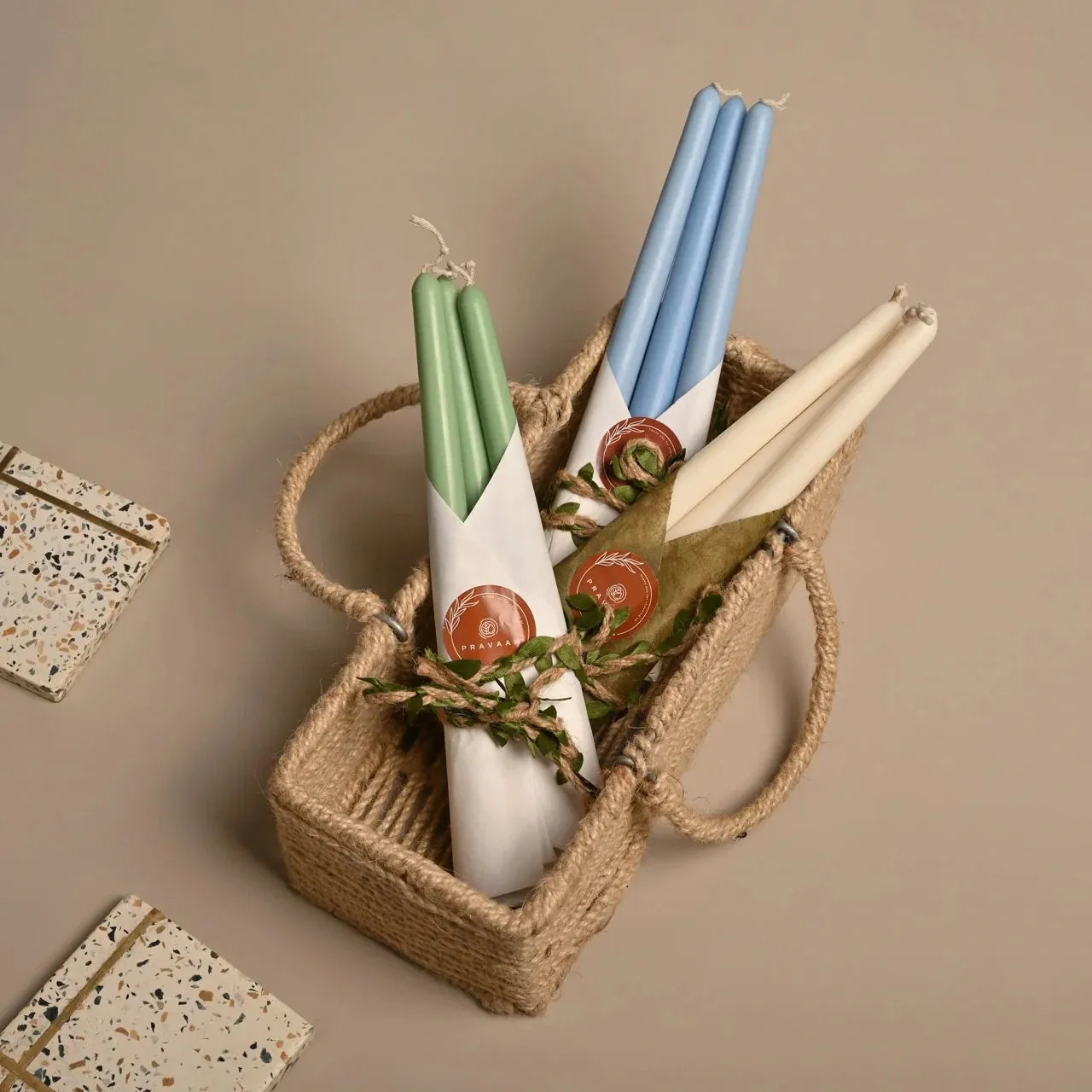 Tall Taper Candle | Unscented Soy Wax | Available in assorted Colors