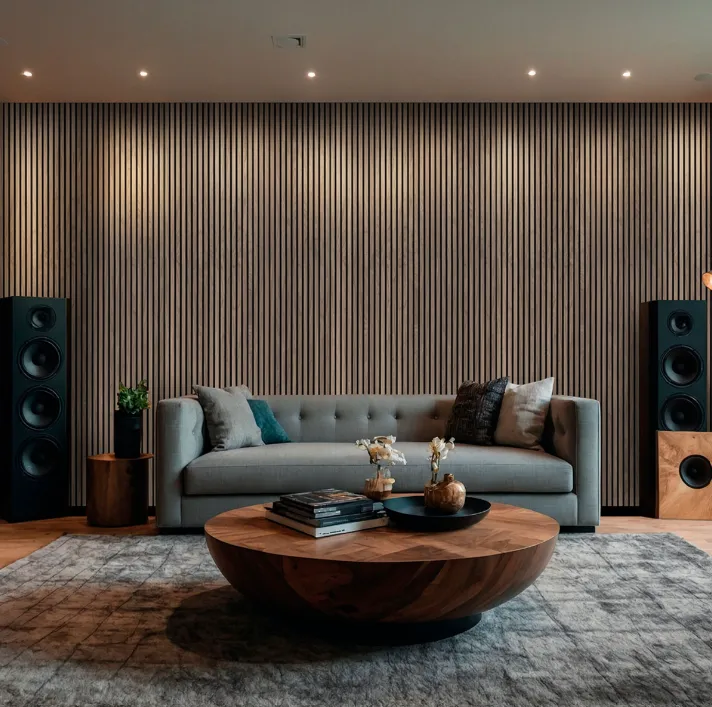 Tawny 9.5x94.5 Acoustic Wood Slat Panels 4 Pcs