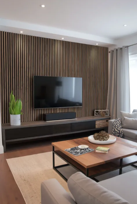 Tawny 9.5x94.5 Acoustic Wood Slat Panels 4 Pcs