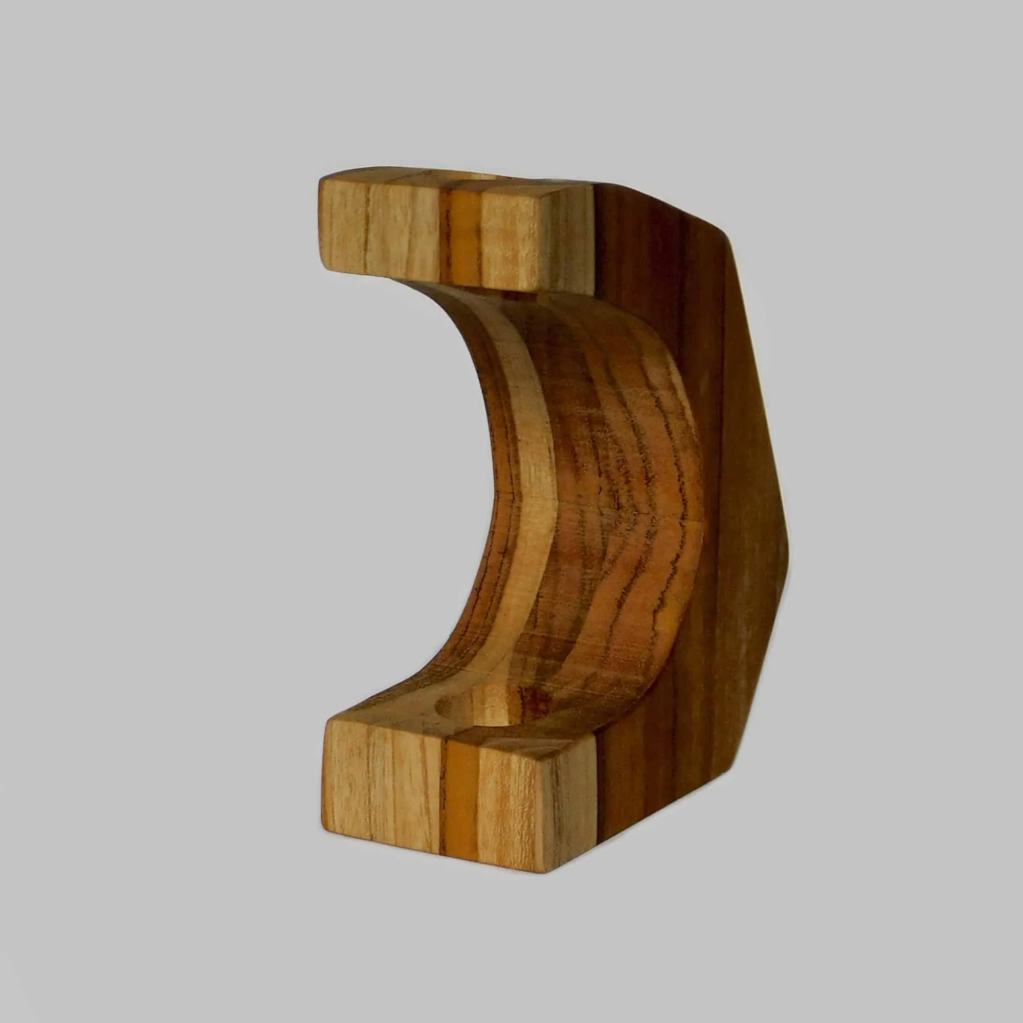 Teak Crescent Propagation Vase