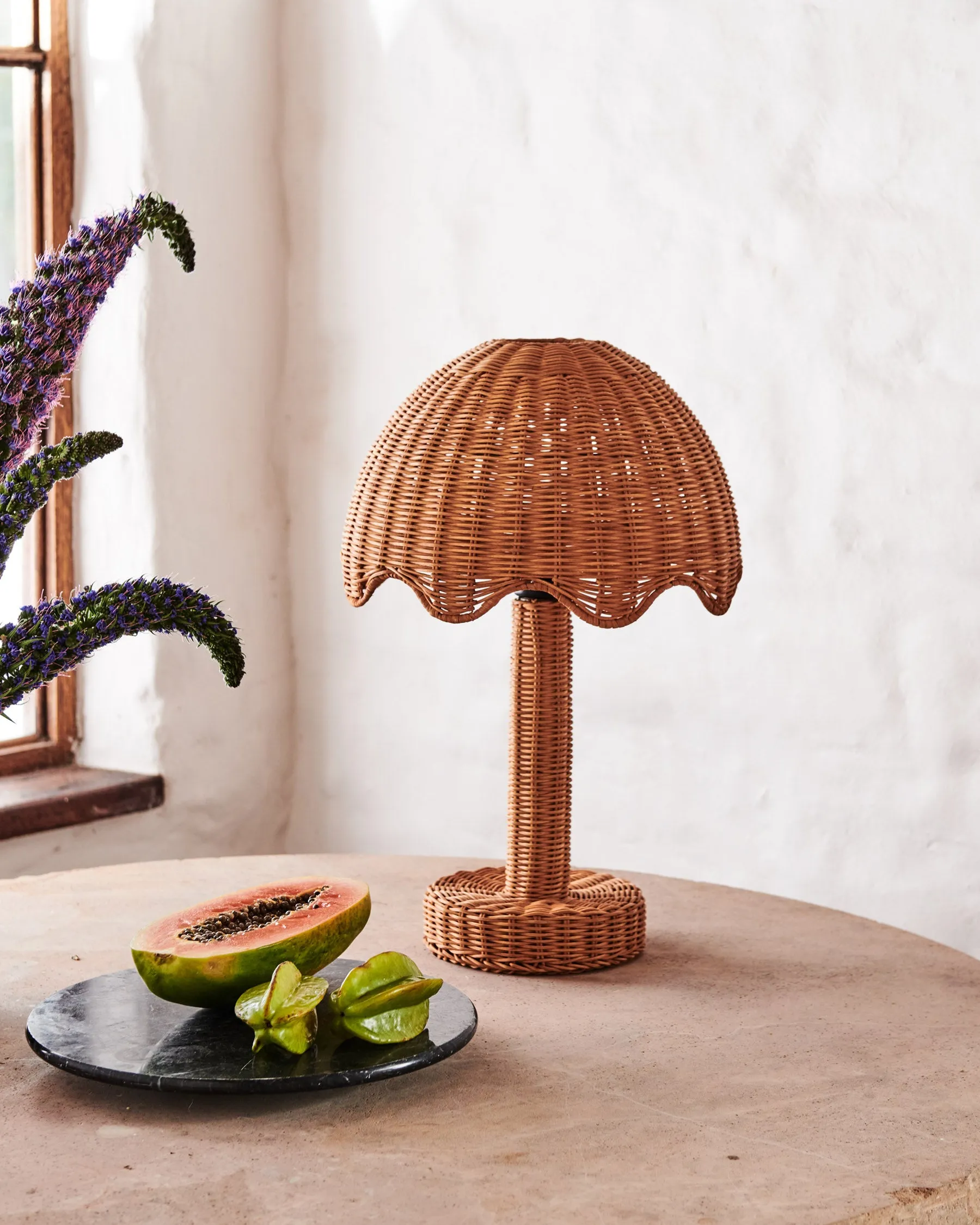 The Parasol Rattan Lamp