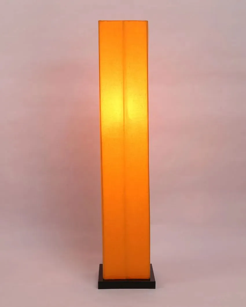 Timeless Cotton Square Wood Floor Lamp | 2.8 Feet