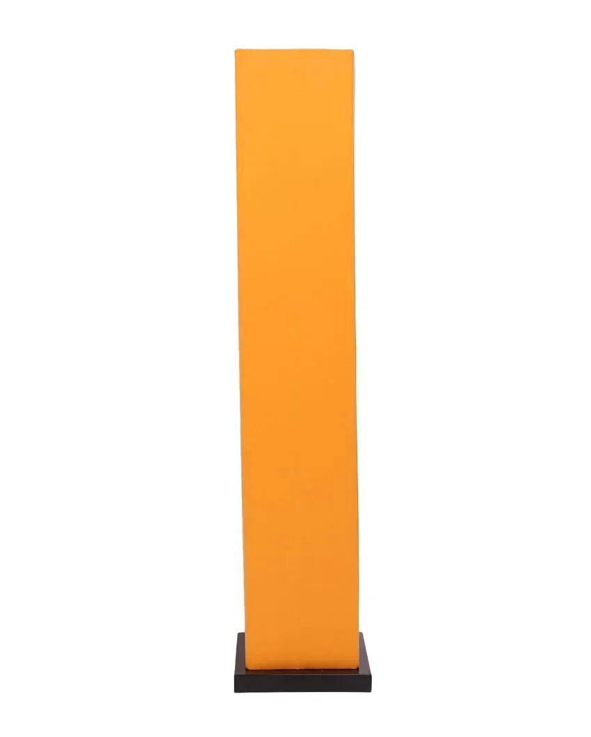 Timeless Cotton Square Wood Floor Lamp | 2.8 Feet