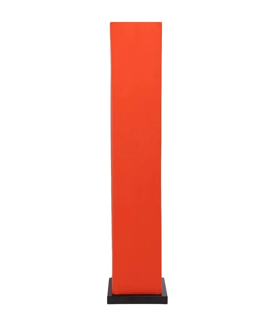Timeless Cotton Square Wood Floor Lamp | 2.8 Feet