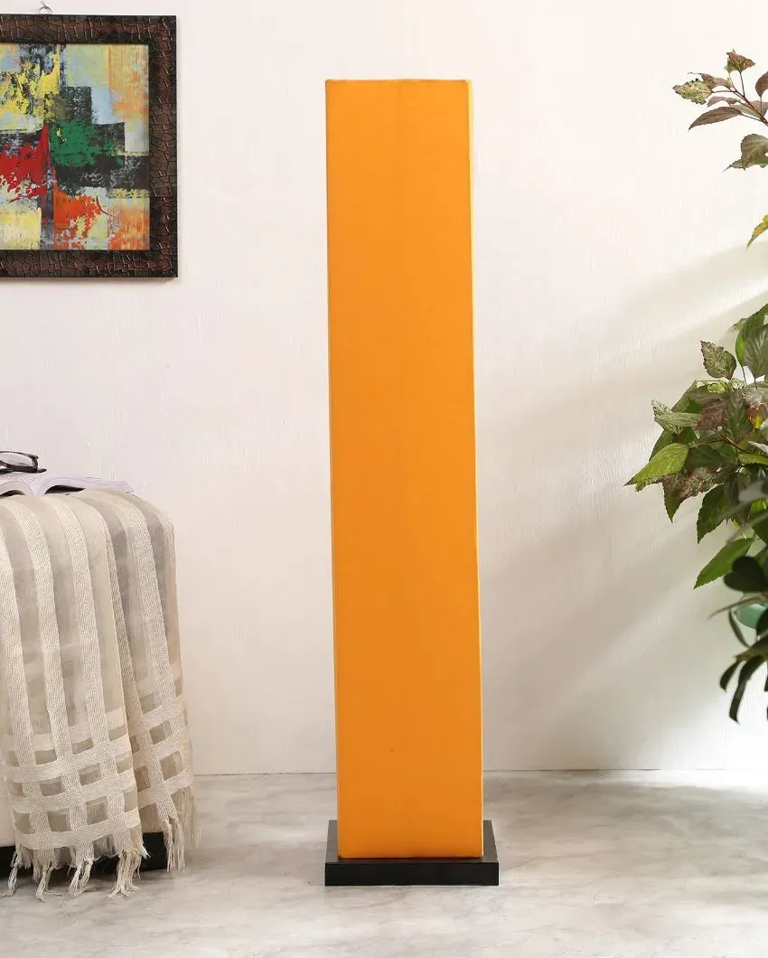 Timeless Cotton Square Wood Floor Lamp | 2.8 Feet
