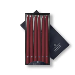 Traditional Cranberry 12" Handipt Taper