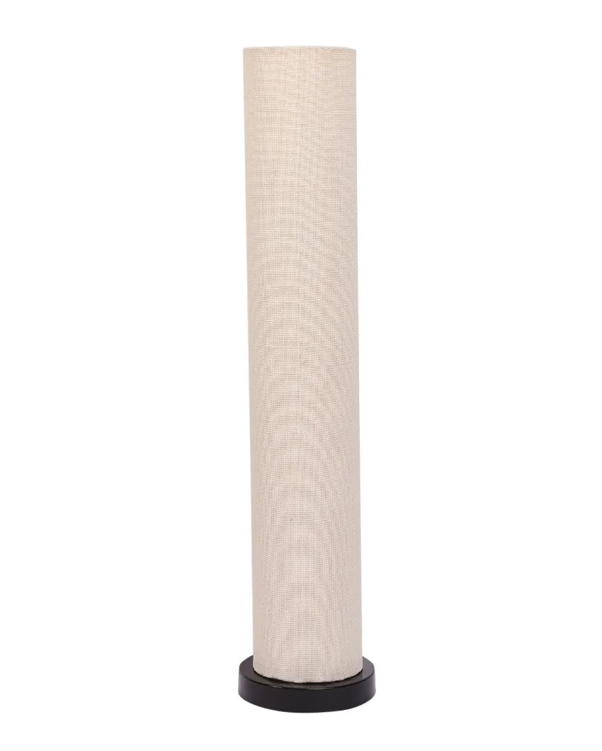 Trendy Jute Round Wood Floor Lamp | 2.8 Feet