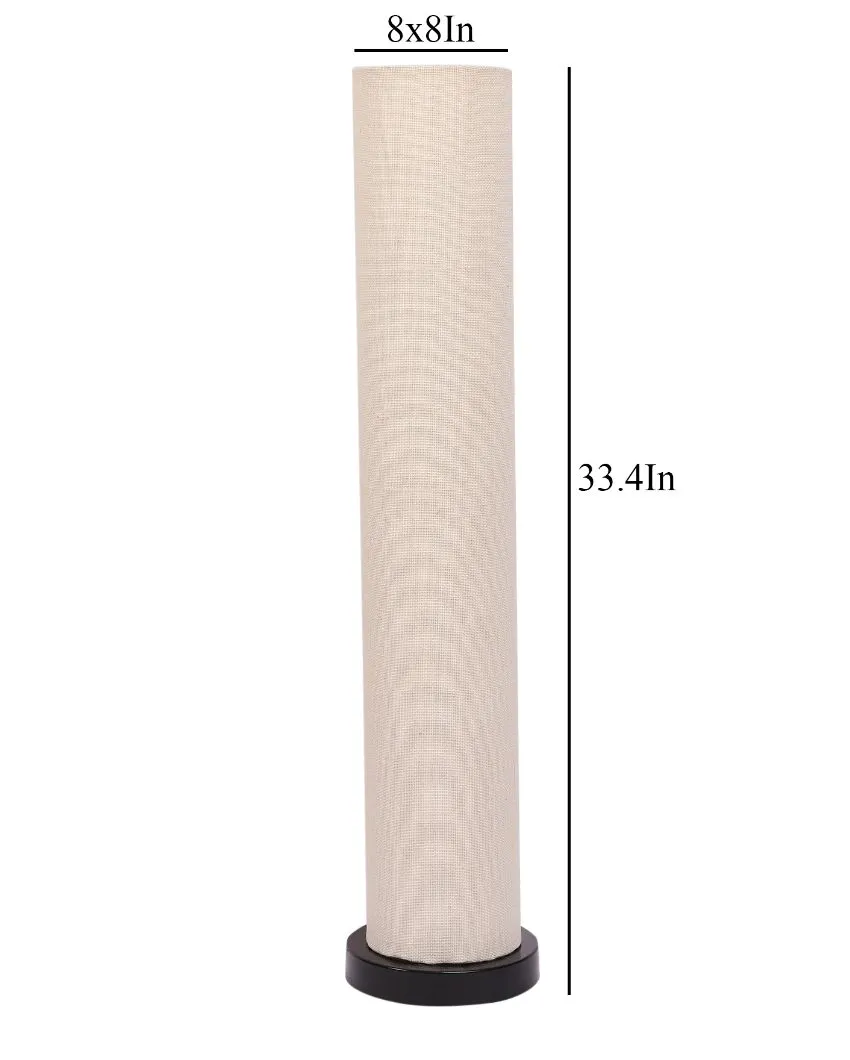 Trendy Jute Round Wood Floor Lamp | 2.8 Feet