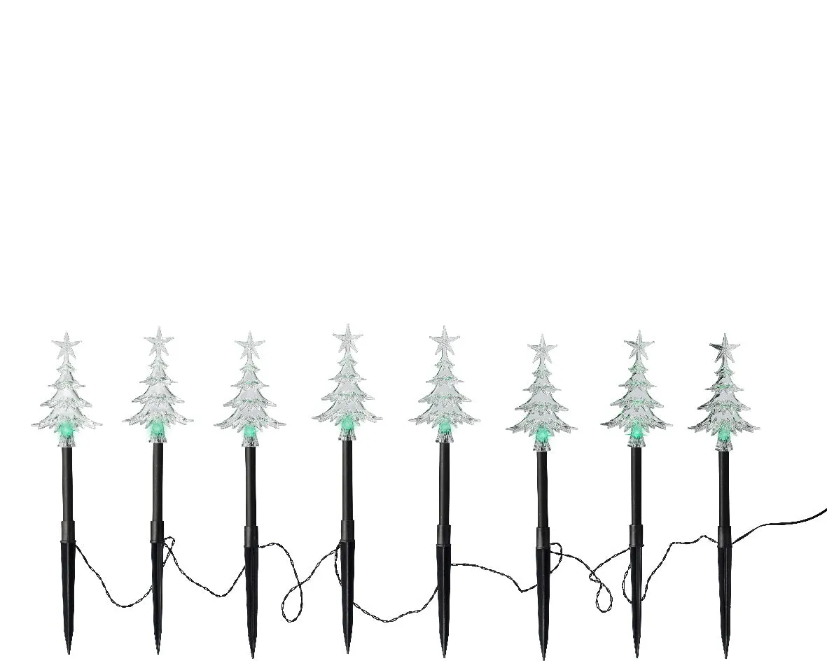 Twinkle Effect Solar Stake Lights 8pcs by Lumineo