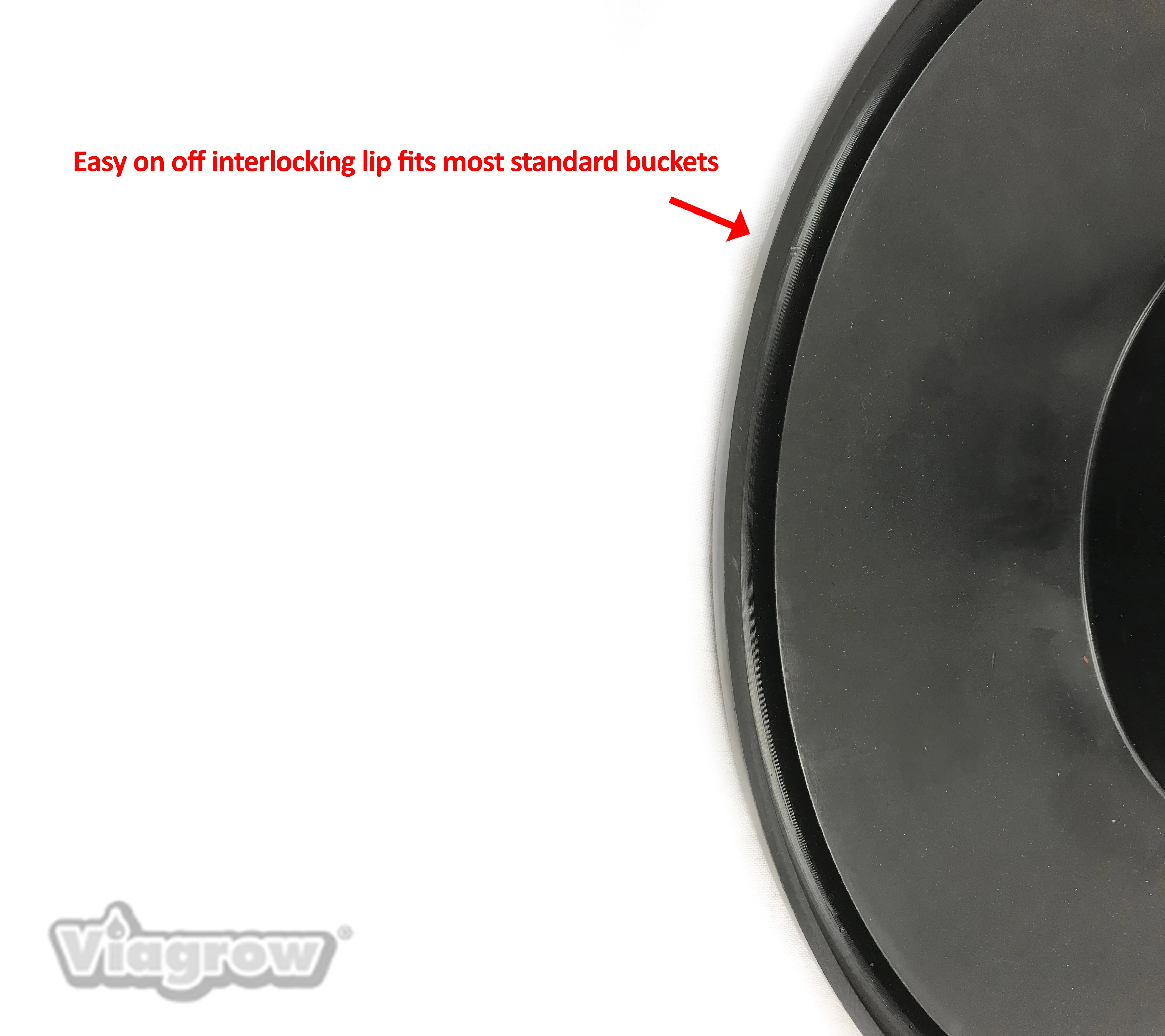 Viagrow 6" Black Mesh Pot Bucket Lid Insert (Case of 96)