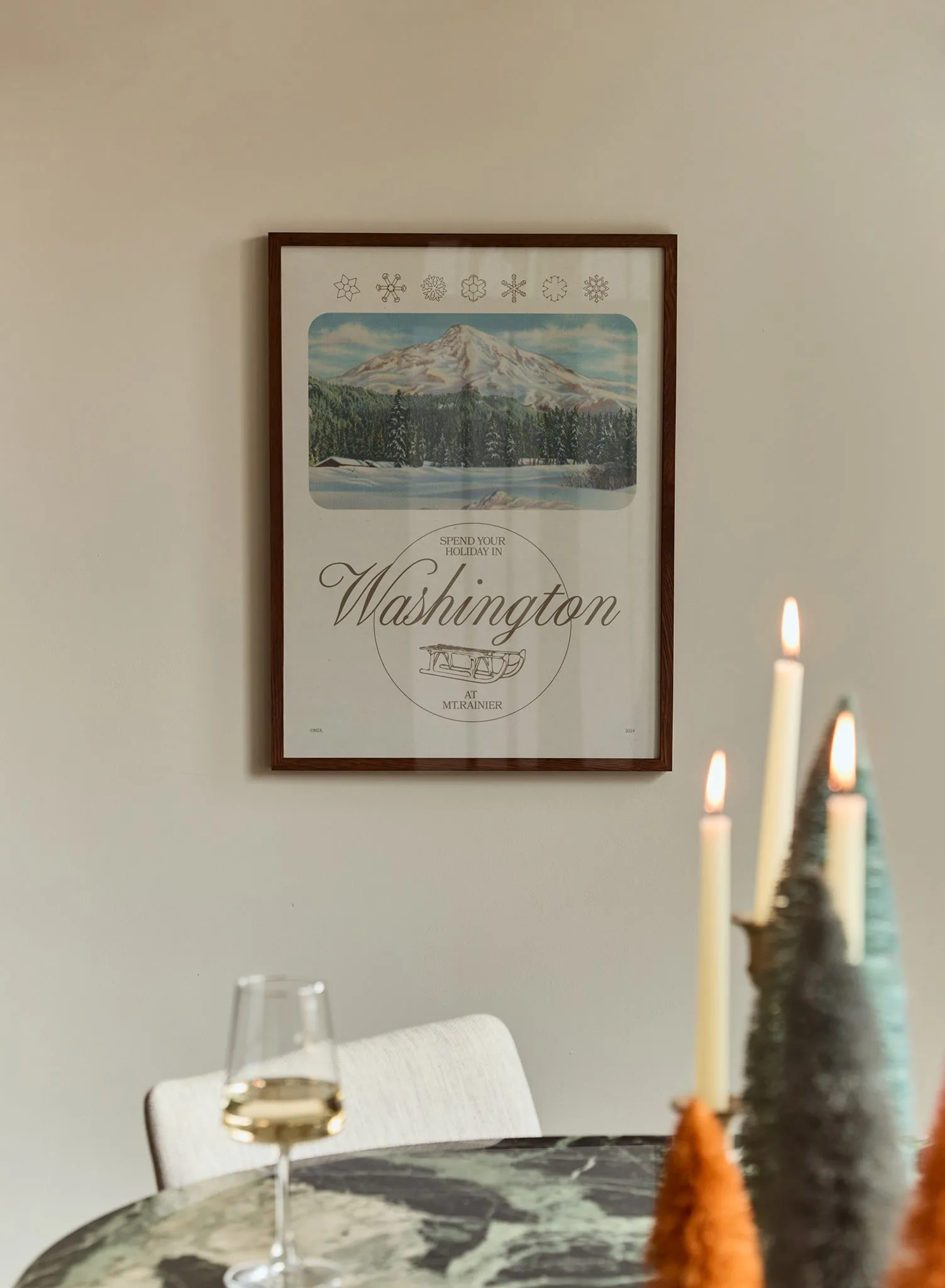 Vintage Ski Washington, Poster