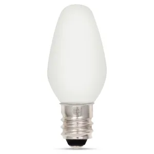Westinghouse 5510900 C7 LED Specialty Non-Dimmable Night Light Bulb - 0.75-Watt - Frosted - 2700 Kelvin - E12 Base (2-Pack)